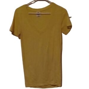 -- Yellow Victoria's Secret V-Neck T-Shirt